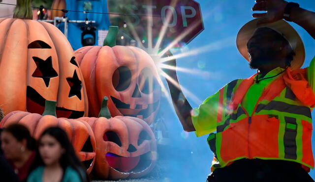 El calo se intensifica en algunos estados de USA en plena celebración de Halloween. Foto: composición LR/AFP.