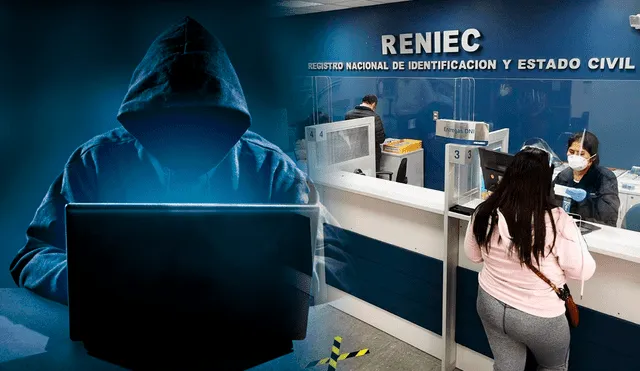 Hacker indica haber burlado la seguridad de la Reniec. Foto. composición LR/Andina/difusión