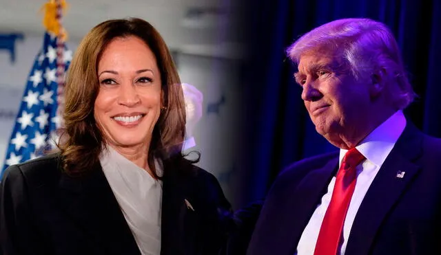 Kamala Harris y Donald Trump presentan enfoques opuestos que marcan el rumbo de la política migratoria. Foto: AFP.