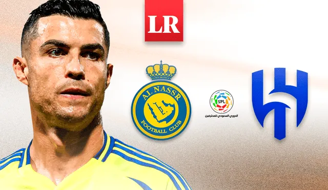 Al Nassr tiene 18 puntos y Al Hilal suma 24 unidades, por lo que una victoria del equipo de Cristiano Ronaldo los acerca al liderato del torneo. Foto: composición LR