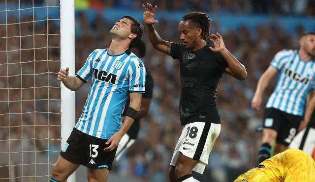 André Carrillo fue eliminado de la Copa Sudamericana ante Racing. Foto: AFP