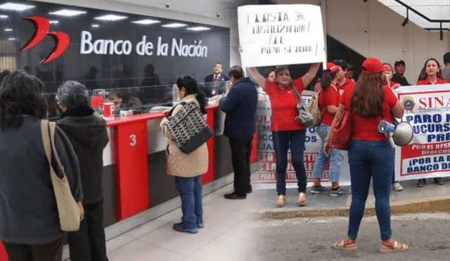 Trabajadores del Banco de la Nación se unirán a una huelga nacional. Foto: Composición LR/Andina/Difusión.