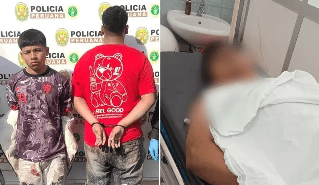 Un menor de edad y un joven de 18 años fueron capturados en intervención. Foto: PNP