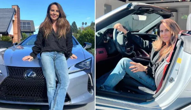 El auto de Kate del Castillo es un convertible del 2022. Foto: composición LR/Instagram/katedelcastillo