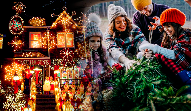 Navidad es la fiesta más importante en Estados Unidos y en diversas partes del mundo religioso | Lr / Composición Gerson Cardozo