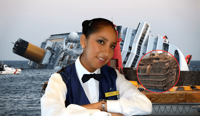 Erika Soria ayudó a cientos de personas en el naufragio de la Costa Concordia. Foto: composición LR