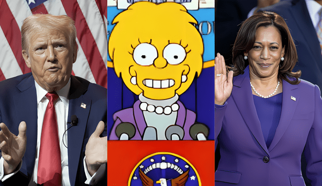 Los Simpson predijeron el resultado de las elecciones en Estados Unidos 2024 entre Trump y Kamala. Foto: composición LR