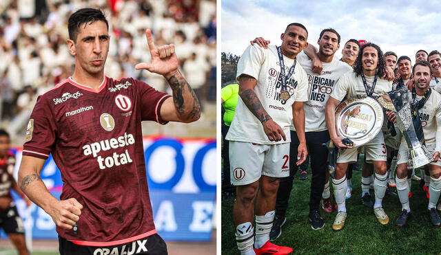 Diego Dorregaray llegó a ganar el Torneo Apertura con el club crema. Foto: composición de LR/Universitario