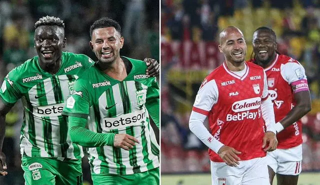 En su anterior enfrentamiento, Atlético Nacional y Santa Fe igualaron sin goles. Foto: composición LR/Instagram