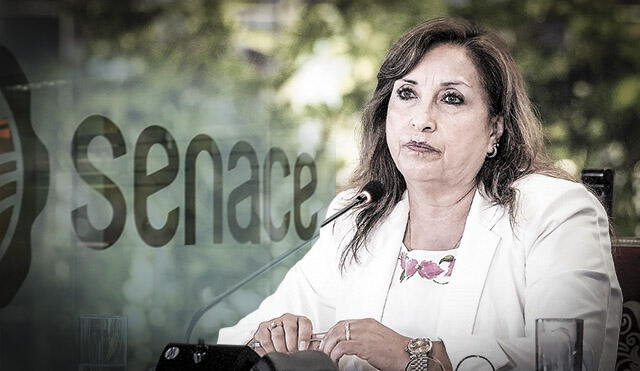 Dina Boluarte ahora apunta al Senace. (Foto composición: La República).