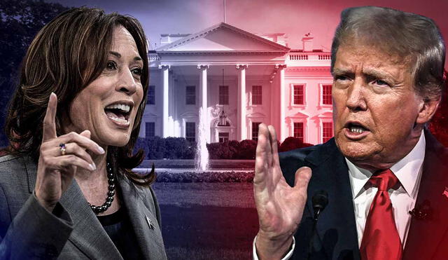 Siete estados clave, incluyendo Pensilvania y Georgia, serán determinantes en la distribución de los votos del Colegio Electoral que definirán al nuevo presidente entre Kamala Harris y Donald Trump. Foto: composición LR/AFP