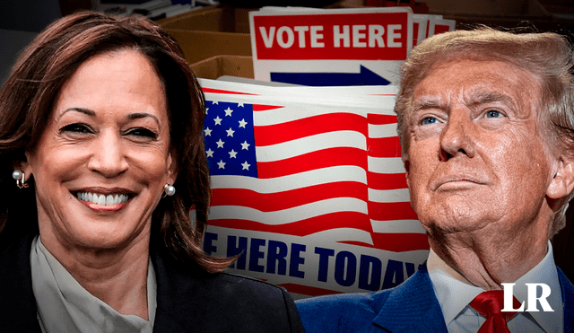 Kamala Harris mantiene una ligera ventaja nacional de 1.3 puntos sobre Donald Trump. Foto: composición LR