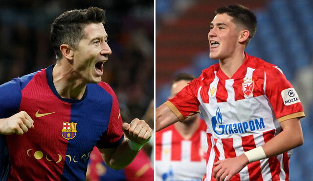 Barcelona y Estrella Roja nunca han jugado entre sí por Champions League. Foto: composición de LR/AFP