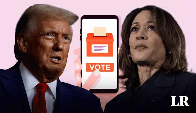 Dos aplicaciones para seguir las elecciones entre Donald Trump y Kamala Harris | Composición Ariana Espinoza /Foto: La República/ AFP