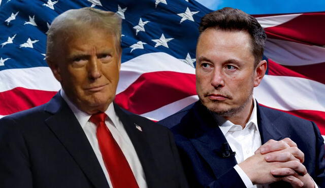 El CEO de Tesla, Elon Musk, le dio su apoyo al expresidente Trump, incluso llegó a donar US$75 millones a la campaña. . Foto: composición LR/AFP