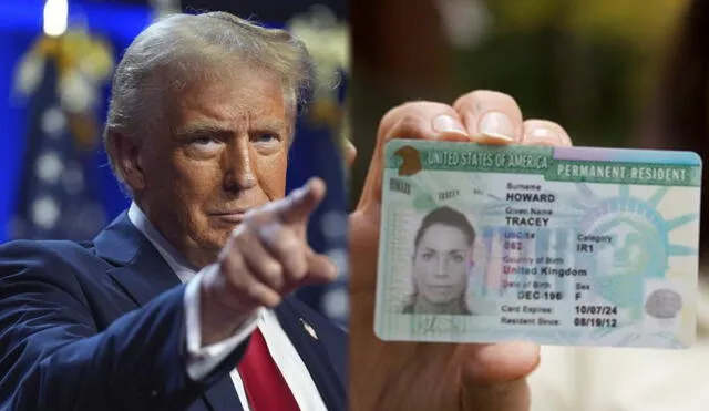 Además, Trump limita la reunificación familiar y propone un proceso de verificación exhaustivo, garantizando que quienes obtengan la Green Card representen un valor para la nación. Foto: El Financiero / AP News