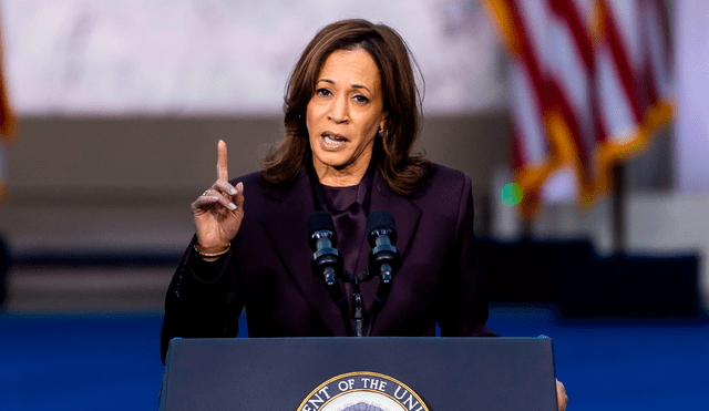 Kamala Harris aceptó la derrota ante Donald Trump en una conferencia brindada en la Universidad de Howard. Foto: EFE