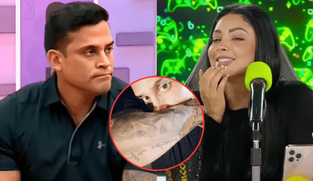 Christian Domínguez revela el especial motivo por el que no borrará el tatuaje del rostro de Pamela Franco. Foto: Composición LR/YouTube/Instagram