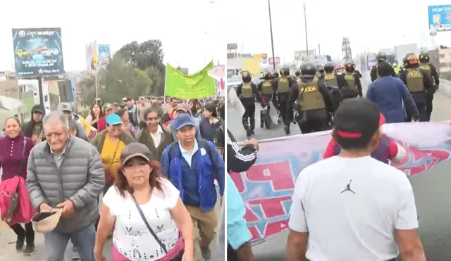 Vecinos aseguran que marcharán hacia el PCM. Foto: Captura Canal N