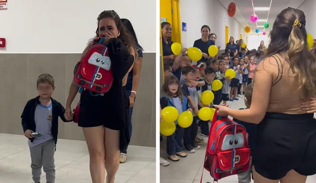 "Todos los días pregunta por la escuela, le costaba mucho salir de nuestra casita", contó progenitora. Foto: composición LR/ Instagram