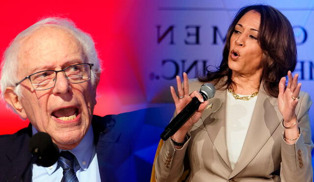 Bernie Sanders critica la campaña de Kamala Harris, resaltando la desconexión del Partido Demócrata con la clase trabajadora en EE. UU., lo que ha derivado en una alarmante pérdida de apoyo. Foto: composición LR/AFP.