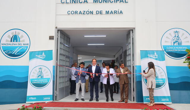 La clínica inaugurada por el alcalde Francis Allison está ubicada en la avenida Sucre, frente a la iglesia del Inmaculado Corazón de María conocida como La Cúpula.