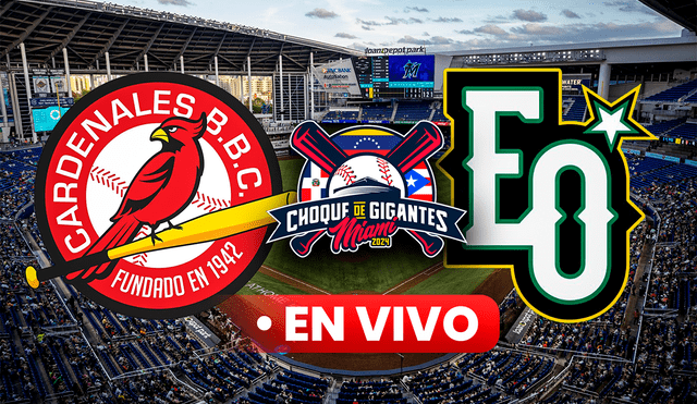 El partido entre Cardenales de Lara vs Estrellas Orientales será el primer juego del Choque de Gigantes Miami 2024. Foto: composición LR/loanDepot Park