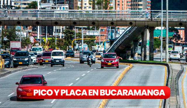 El Pico y Placa en Bucaramanga se aplica de lunes a sábado, con horarios diferenciados. De lunes a viernes, la restricción es de 6:00 a.m. a 8:00 p.m. Foto: composición LR