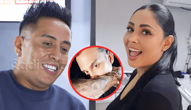 Christian Cueva dejo abierta la posibilidad de tatuarse a Pamela Franco. Foto: Composición LR/YouTube/América/Instagram