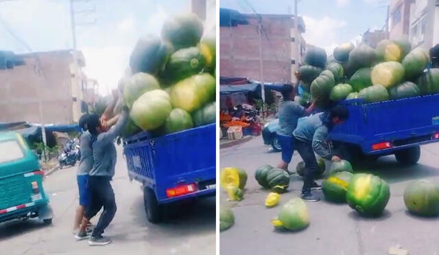 “¿A quién se me ocurre llevar los zapallos así?”, comentaron cibernautas. Foto: composición LR/ TikTok