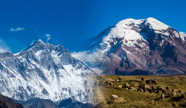 Esta montaña supera al Everest y es considerada la más alta del mundo desde una perspectiva diferente. Foto: composición LR/Wikipedia/BBC