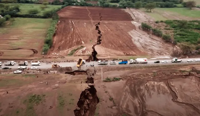 El Rift de África Oriental es una enorme grieta que podría dividir el continente africano y formar un nuevo océano en millones de años. Foto: Captura