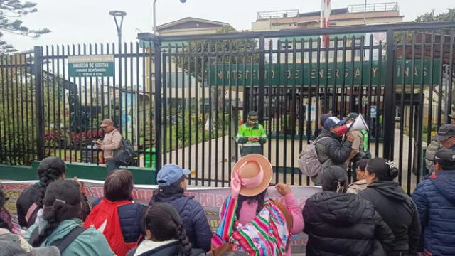 Foto: Extrabajadores de Doe Run Perú en liquidación