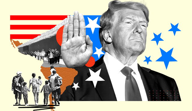 Trump ha asegurado que deportará a millones de inmigrantes irregulares. Diseño: Brian Tejeda