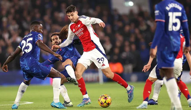 Chelsea y el club gunner llegaban a este derbi igualados en puntaje. Foto: Arsenal