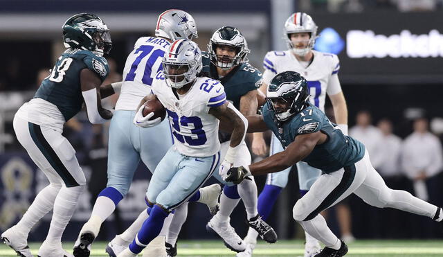 Los Dallas Cowboys se enfrentaron a los Phialdelphia Eagles en AT&T Stadium. Foto: AFP