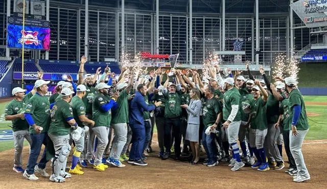 Los Navegantes del Magallanes son campeones de la primera edición del Choque de Gigantes. Foto: Enrique Rojas / X