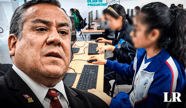 Gustavo Adrianzén consideró que estudiantes están preparados para afrontar las clases virtuales | Composición: Gerson Cardoso/Foto: La República.