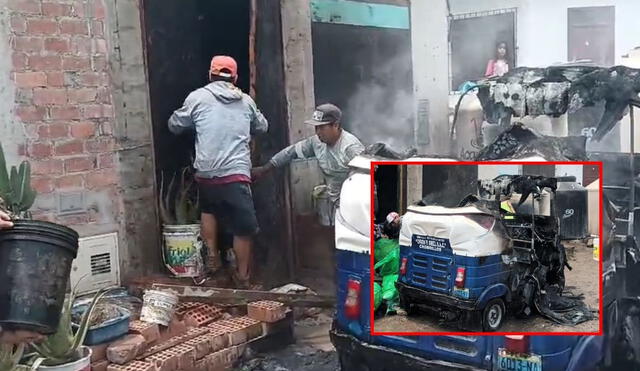 Una mujer de 24 años fue detenida en Chorrillos tras incendiar con una bomba molotov la mototaxi de su pareja, poniendo en peligro la vida de tres menores en una vivienda cercana. Foto: Chorrillos