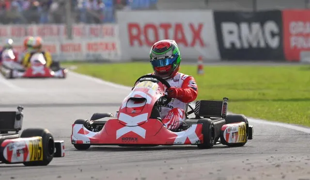 Jhonny Gushiken en acción durante el Rotax Max Challenge Grand Finals