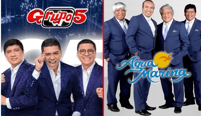 La canción de cumbia más emblemática del Perú fue lanzada en los años 70 y no le pertenece al Grupo 5 ni Agua Marina. Foto: composición LR/Grupo 5/Agua Marina