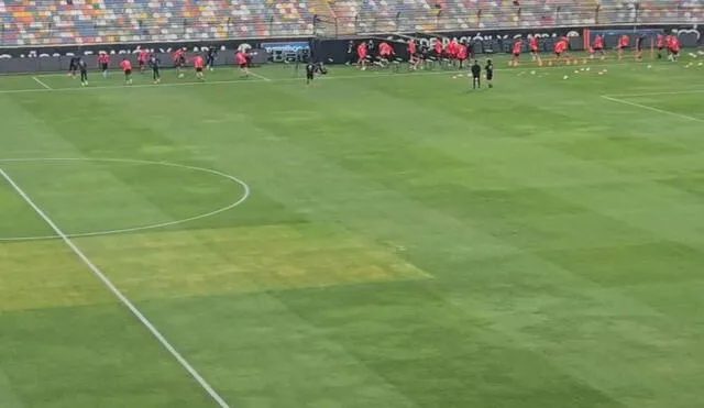 La selección peruana reconoció la cancha del Monumental a días de enfrentar a Chile. Foto: La República/Cristina Gálvez