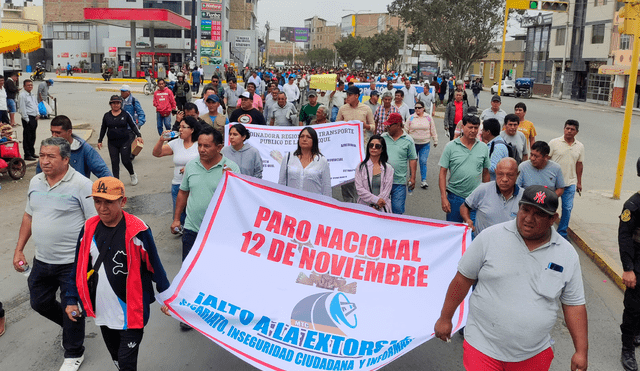 Manifestaciones iniciaron en Piura y Lambayeque debido al aumento de delitos. Foto: E. Moreno