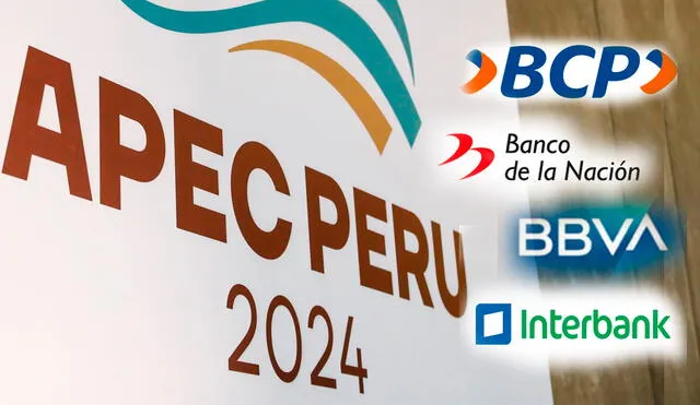 ¿Atenderán los bancos durante el foro de APEC 2024? Foto: Composición LR/Andina