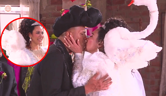 'Teresita' y 'Gaspar' se dieron el sí en 'Al fondo hay sitio', pese a múltiples separaciones. Foto: Composición LR/Captura América TV