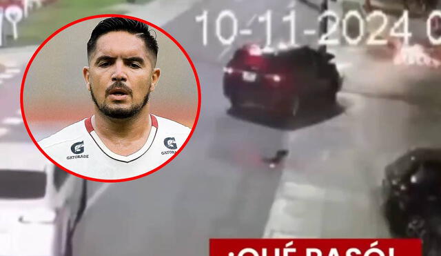 Juan Manuel Vargas protagonizó un fuerte accidente automovilístico. Foto: captura/ATV