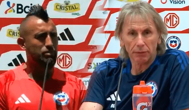 Ricardo Gareca no había considerado a Arturo Vidal desde que asumió la selección chilena a inicios del 2024. Foto: composición LR/DSports