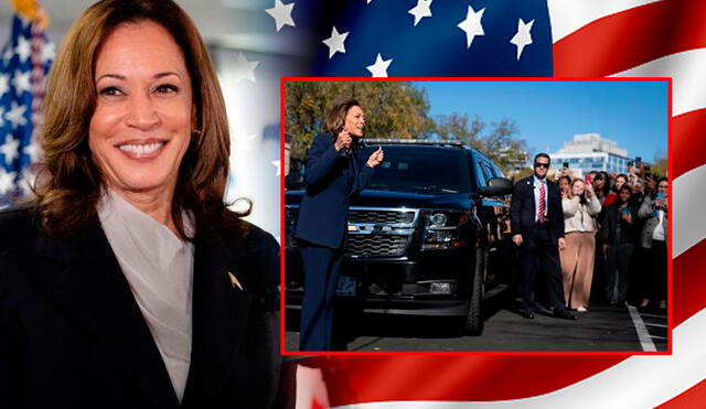 Kamala Harris aseguró que aún seguirá trabajando por los estadounidenses. Foto: composición LR/AFP.