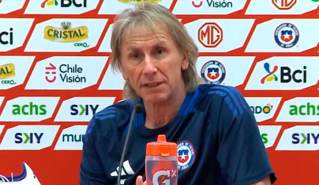 Ricardo Gareca buscará su primera victoria con Chile en Eliminatorias ante Perú. Foto: captura/DSports