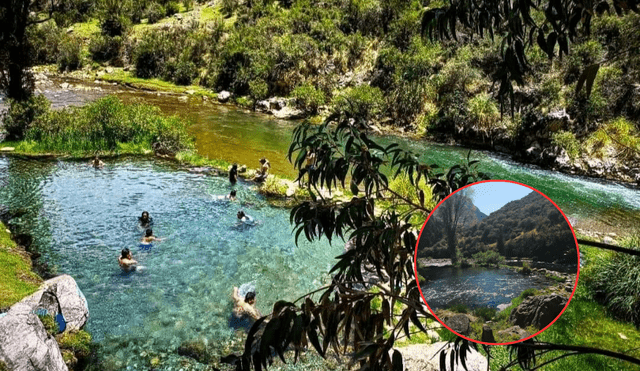 Estos baños termales se encuentran en Huancavelica. Foto: composición LR/ Turismo VIlca